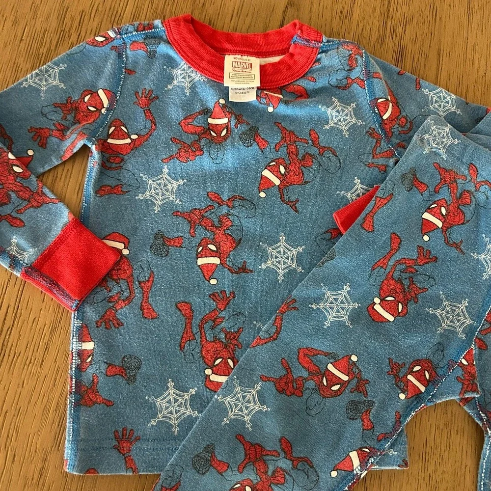Boys Marvel Spiderman Bundle 3T Hoodie & Hanna Andersson Pajama Set